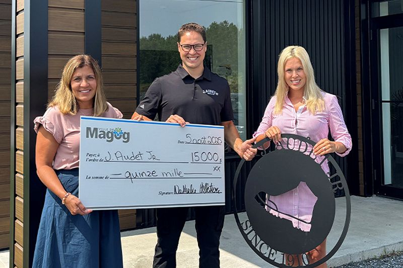 Magog appuie la croissance locale : deux entreprises du parc industriel reçoivent des subventions